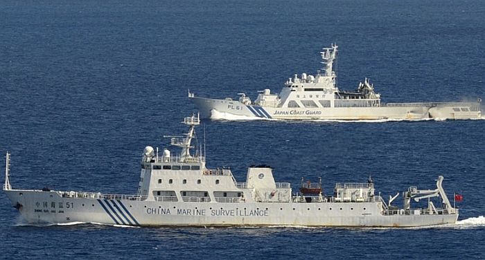 中國船艦滋擾釣魚台海域 日本抗議釋出驅逐影片！ | 文章內置圖片